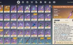 Navia + Arma Assinatura / Ayaka + Arma Assinatura / Raiden