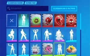 CONTA FORTNITE - KAKASHI E CARNIFICINA