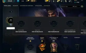 Unranked com 40 Champs e 9 Skins