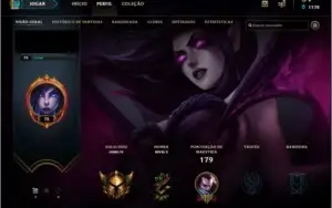 Conta LvL 75 Gold 4 Solo/Duo + 2 Skins Épicas e 51 Campeões