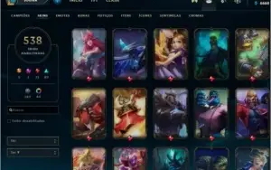 Conta LOL - 538 skins