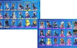 conta de fortnite BARATA COM 155 SKINS VARIOS BUNDLES