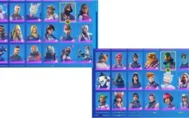 conta de fortnite BARATA COM 155 SKINS VARIOS BUNDLES