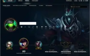 Conta League of legends - UNRANKED + 28 Champs e Skins+