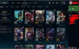 Conta lvl 600+ com 445 skins
