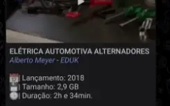 Curso de Elétrica de Alternadores Automotivos