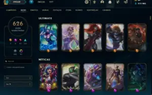 Conta League Of Legends Contendo Todos campeões,641 Skins