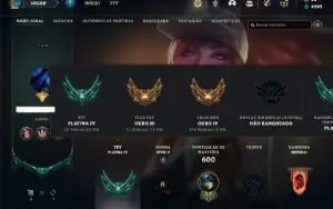 Conta ouro 4 com TODOS os champs e 158 Skins + 2 Prestigio