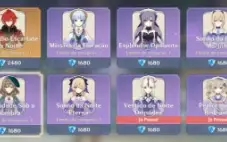 AR 56 com Dehya C1+ Shogun Raiden + Hutao + Eula