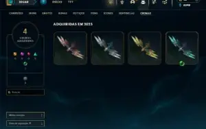 Platina 2 com 40 Champs e 25 Skins + 35 Espolios