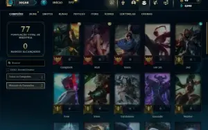 Platina 2 com 40 Champs e 25 Skins + 35 Espolios