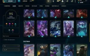 Platina 2 com 40 Champs e 25 Skins + 35 Espolios