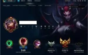 CONTA LEAGUE OF LEGENDS GOLD 5 l +80 CHAMPIONS l