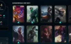Vendo conta MAIN de LoL com 444 skins