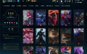 Prata 4 com TODOS os champs e 154 Skins + 3 Raras