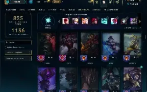 Prata 4 com TODOS os champs e 154 Skins + 3 Raras