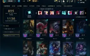 Prata 4 com TODOS os champs e 154 Skins + 3 Raras