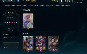 Prata 4 com TODOS os champs e 154 Skins + 3 Raras