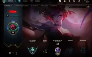 Conta platina 3 league of legends main jg