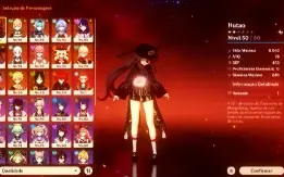 Conta Hu Tao+Ayaka+Eula+Kazuha+Maremoto da Lua de Futsu
