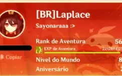 Conta Hu Tao+Ayaka+Eula+Kazuha+Maremoto da Lua de Futsu