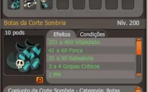 set Corte sombria completo (SPIRITIA)