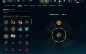 Ouro 3 com 45 Champs e 6 Skins + 3 Espolios