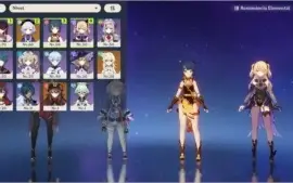 Conta genshin hutao + qiqi + arco de amos ar 37