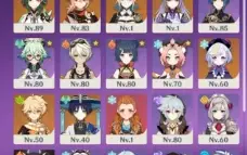 Genshin Impact AR56, 10 Personagens 5 estrelas