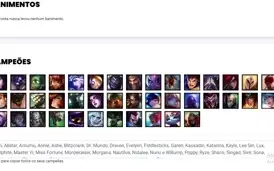 Conta ouro 2 (ex diamante) com 41 Champs e 12 Skins