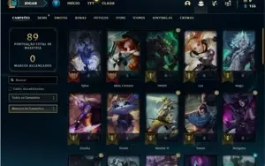 Conta ouro 2 (ex diamante) com 41 Champs e 12 Skins