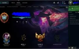 Conta League of Legends Borda platina 304 skins e all champs