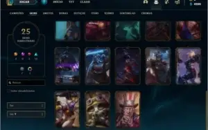 Conta ouro 4 com 48 champs e 25 skins ( MAIN JG / MID )