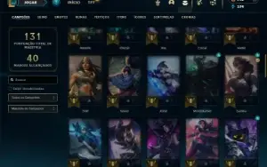 Platina 3 com 70 Champs e 29 Skins
