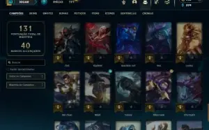 Platina 3 com 70 Champs e 29 Skins