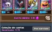Conta Clash Royale Arena Lendária Nivel 11