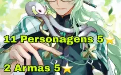 11 Personagens 5★ + 2 Armas 5★ Ar 55