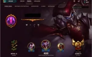 Conta Lol Gold V