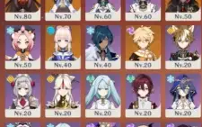 Ar 49 - Yoimiya + Agitação Trovejante, Raiden, Hutao, Etc.