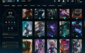 Conta Platina 1 com 110 Champs e 81 Skins ( MAIN SUP )