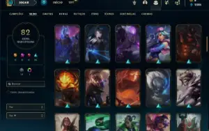 Conta Platina 1 com 110 Champs e 81 Skins ( MAIN SUP )