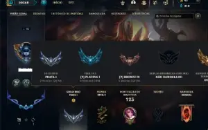 Prata 1 com 55 Champs e 24 Skins + 2 Fragmentos