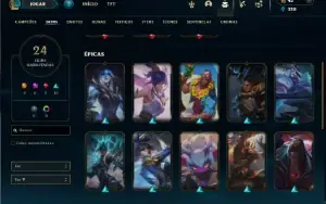Prata 1 com 55 Champs e 24 Skins + 2 Fragmentos