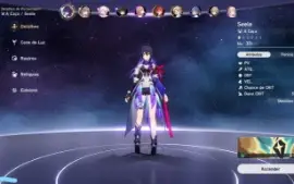 Honkai star rail conta com Selee + Yanqing + Himeko