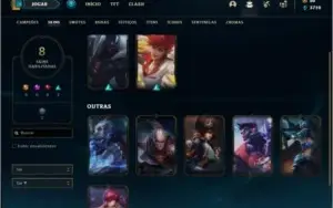 Conta ouro 3 com 8 skins e 36 champs ( MAIN ADC )