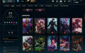Bronze 4 com 150 Champs e 85 Skins