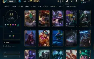Bronze 4 com 150 Champs e 85 Skins