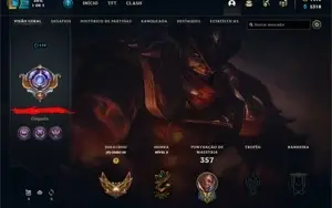 Conta LoL, 147 campeões, 151 skins, conta criada na season 3