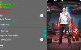 MOD MENU FREE FIRE │ AIM HS 100% │ATUALIZADO