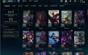 Conta prata 3 com 89 Champs e 42 Skins
